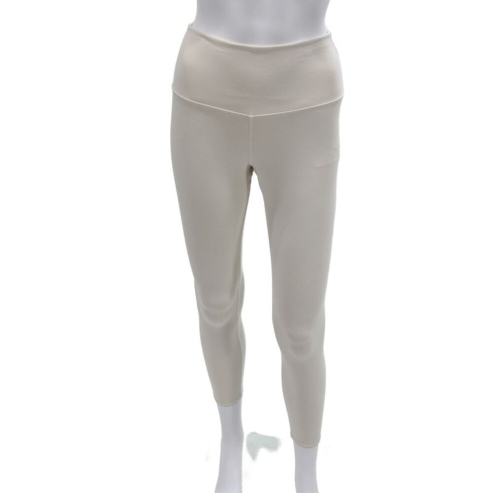 Alo Womens Ankle Leggings Beige Polyester Athleisure Spring Size S